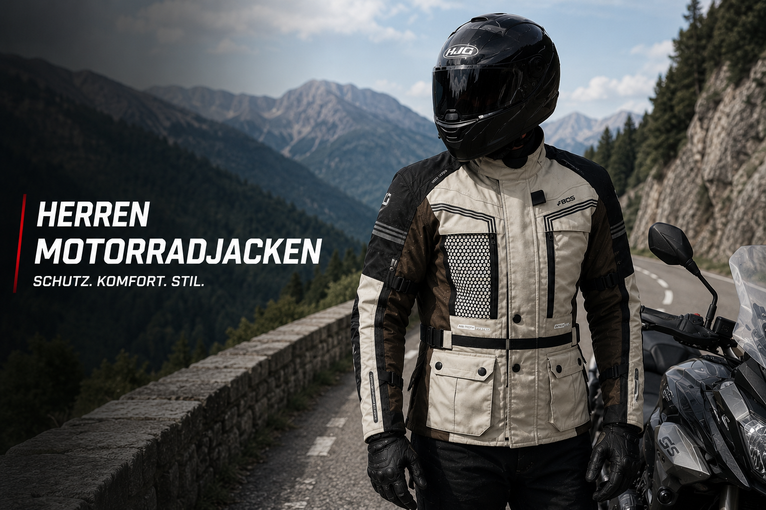 Herren Motorradjacken 