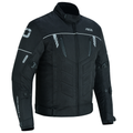 Motorradjacke Herren Schwarz Wasserdicht CE