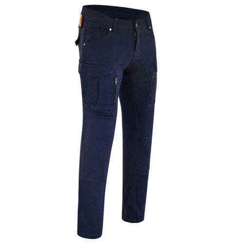 Motorrad-Cargohose mit Baumwollstretch und CE-Level-2-Knieprotektoren