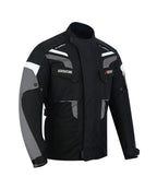 Motorradjacke Herren Wasserdicht Allwetter mit CE-Level-1-Protektoren – BOS Adventure