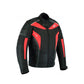 RebStock 3-in-1 Motorcycle Jacket for All Seasons - Red