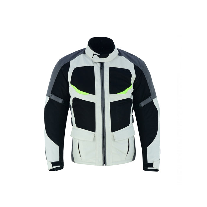 Maximum Textile Sommer Motorradjacke Grau
