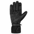 Herren Motorradhandschuhe Schwarz mit Knöchelpolster und Touchscreen-Funktion