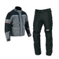 RebStock Summer Motorcycle Suit Grey Black