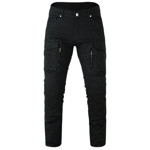 Motorrad-Cargohose mit Aramid-Verstärkung und CE-Level-2-Knieschutz