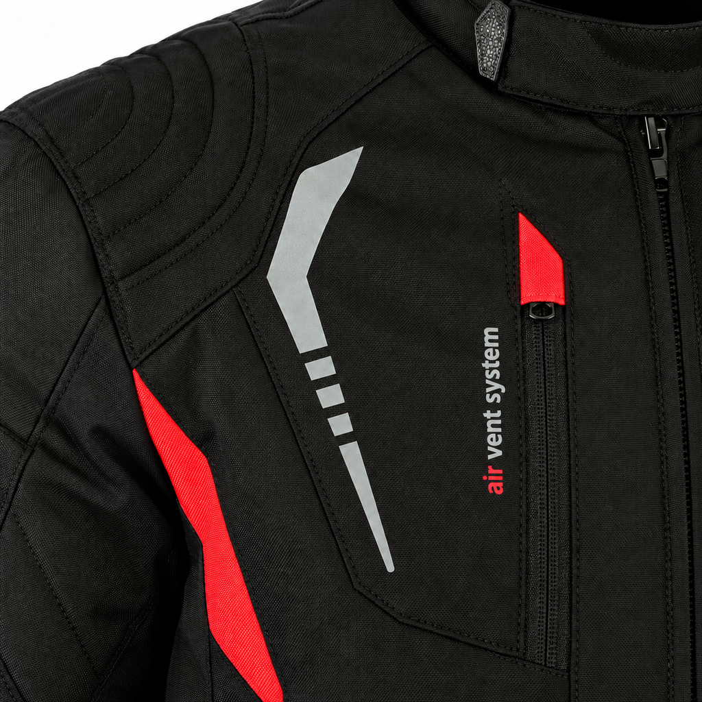 Herren Motorrad Touringjacke mit Protektoren – Textiljacke für Touren
