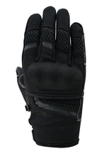 Herren Motorradhandschuhe Schwarz mit Mesh-Einsätzen und verstärkter Innenhand
