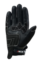 Herren Motorradhandschuhe Schwarz mit Mesh-Einsätzen und verstärkter Innenhand