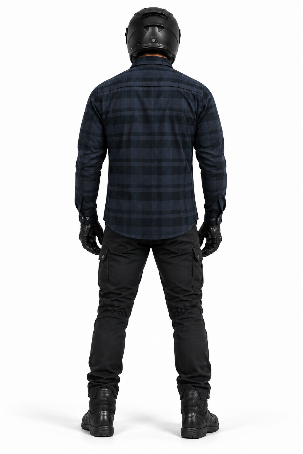 BOS Lumberjack Motorradhemd Herren Kariert mit CE-Protektoren und Aramid-Verstärkung