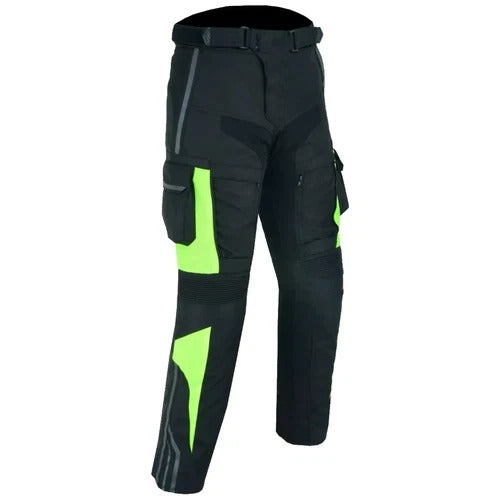 Herren Motorrad Touringhose mit verstellbarer Taille und Oberschenkeltaschen