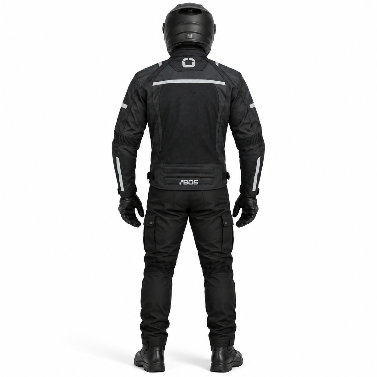 Motorrad Sommerjacke Herren Schwarz CE Schutz