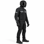 Motorrad Sommerjacke Herren Schwarz CE Schutz