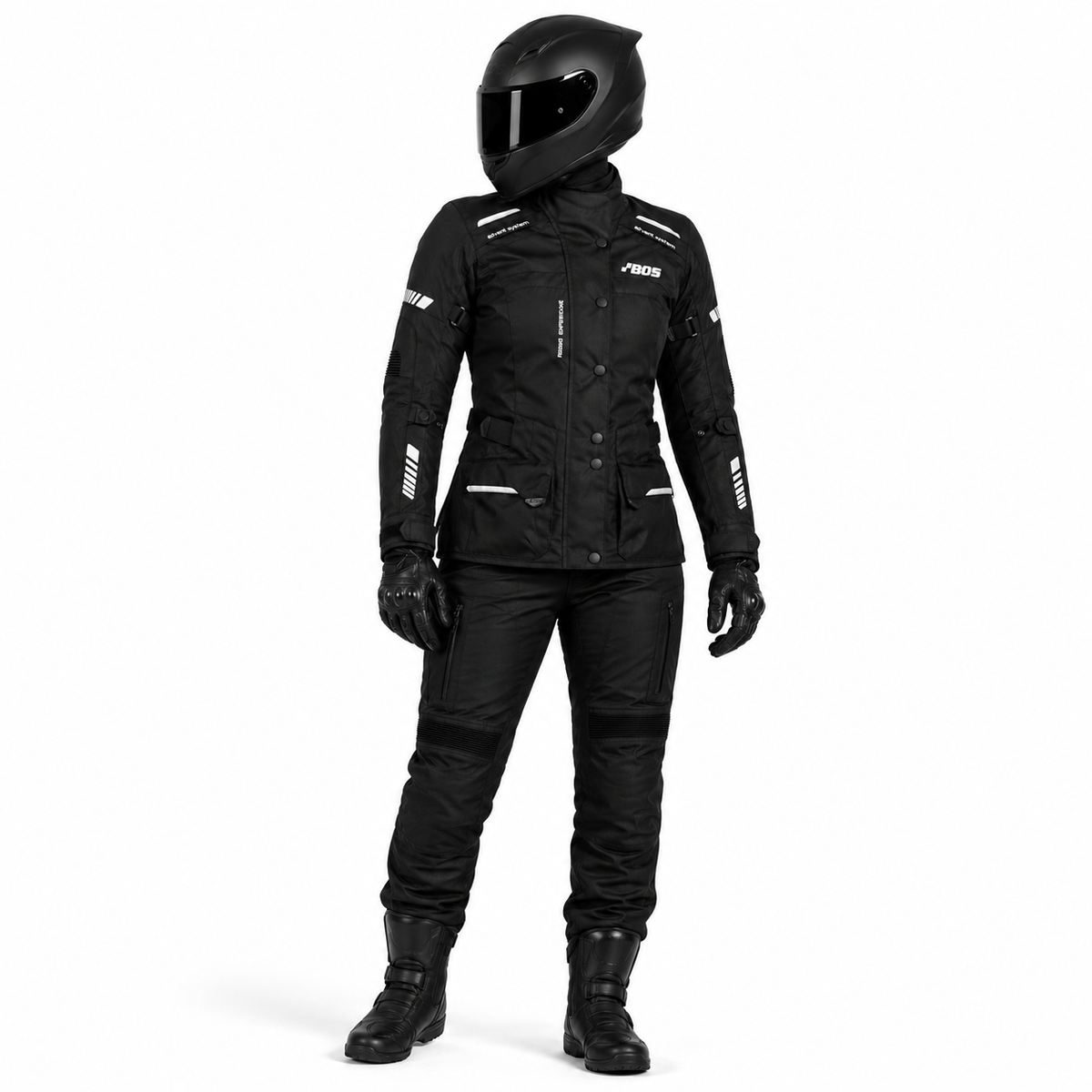 Damen Motorrad Touringjacke Wasserdicht CE Schutz