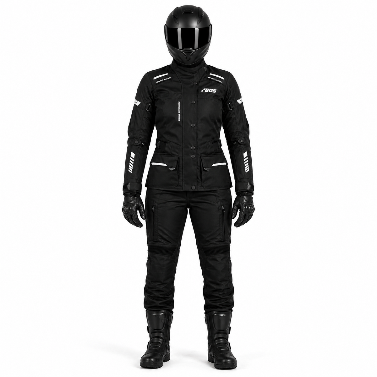 Damen Motorrad Touringjacke Wasserdicht CE Schutz