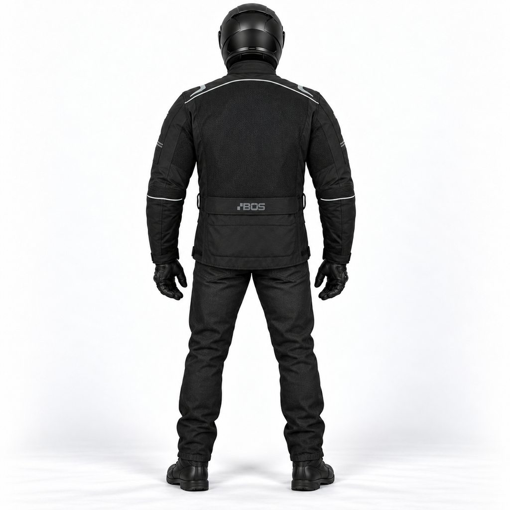 Motorradjacke Herren Ganzjahres Wasserdicht mit CE-Protektoren