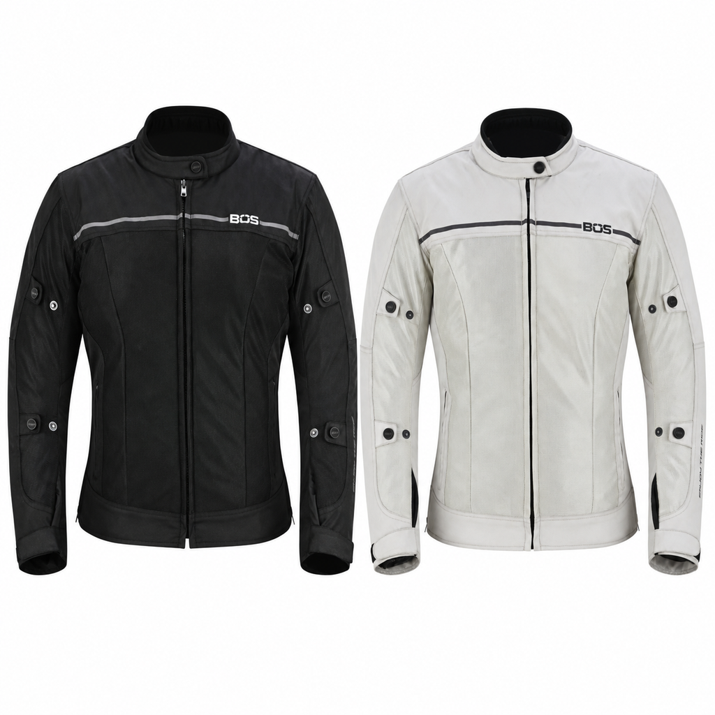 Damen Motorradjacke Sommer Mesh mit CE-Protektoren – Leicht & Atmungsaktiv