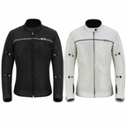 Damen Motorradjacke Sommer Mesh mit CE-Protektoren – Leicht & Atmungsaktiv