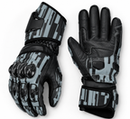 erren Motorradhandschuhe mit Knöchelschutz Schwarz Grau – Touring Stil