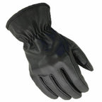 Schwarze Motorrad-Handschuhe Herren mit langem Bündchen