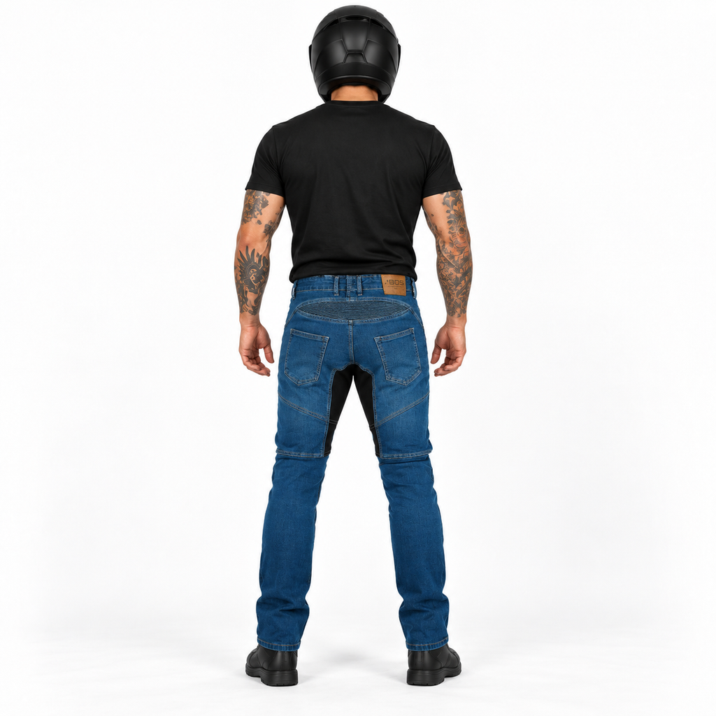 Motorrad-Jeans für Herren mit CE-Knieprotektoren und Aramid-Innenfutter