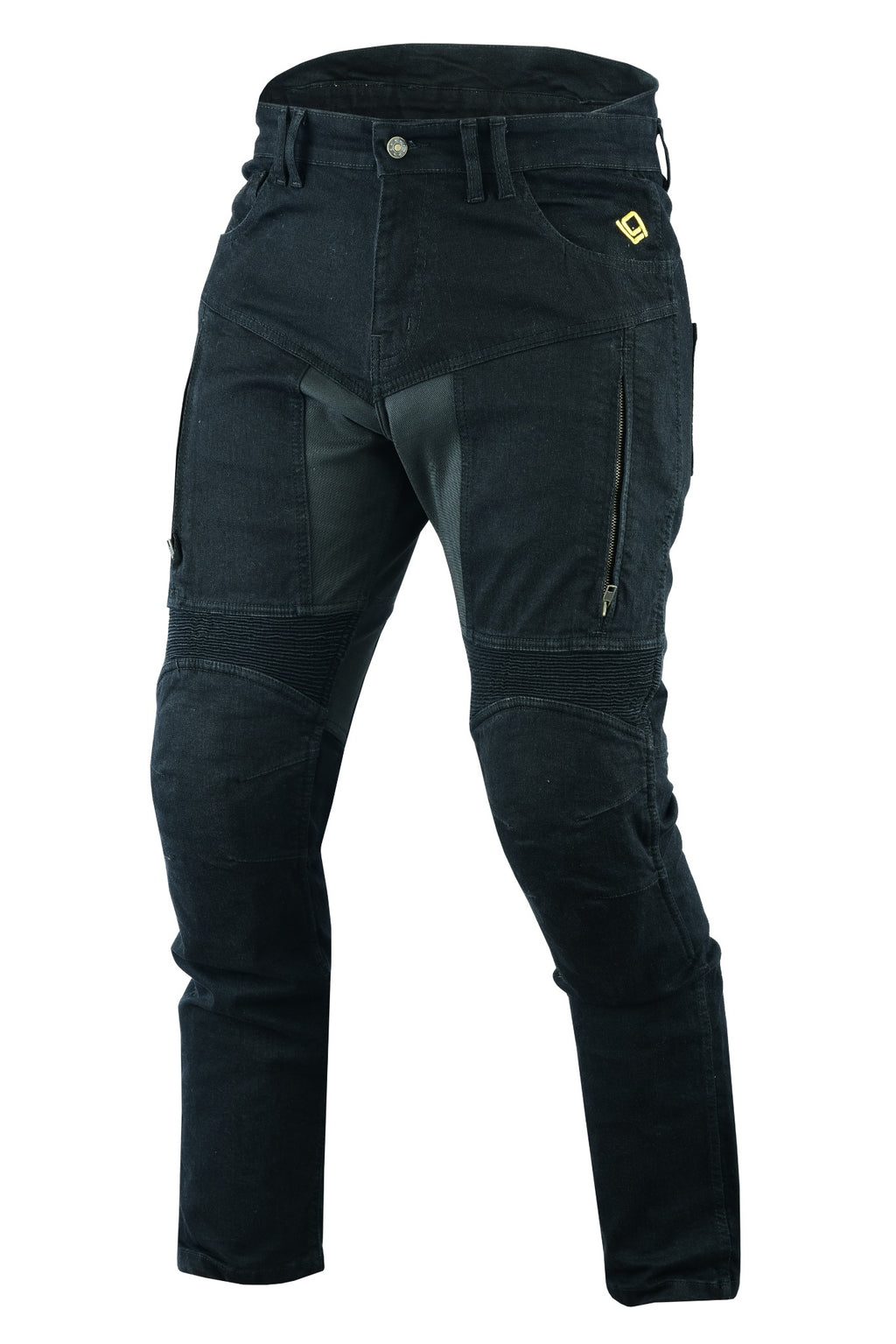 Motorradjeans Herren mit Aramid-Verstärkung und CE-Protektoren