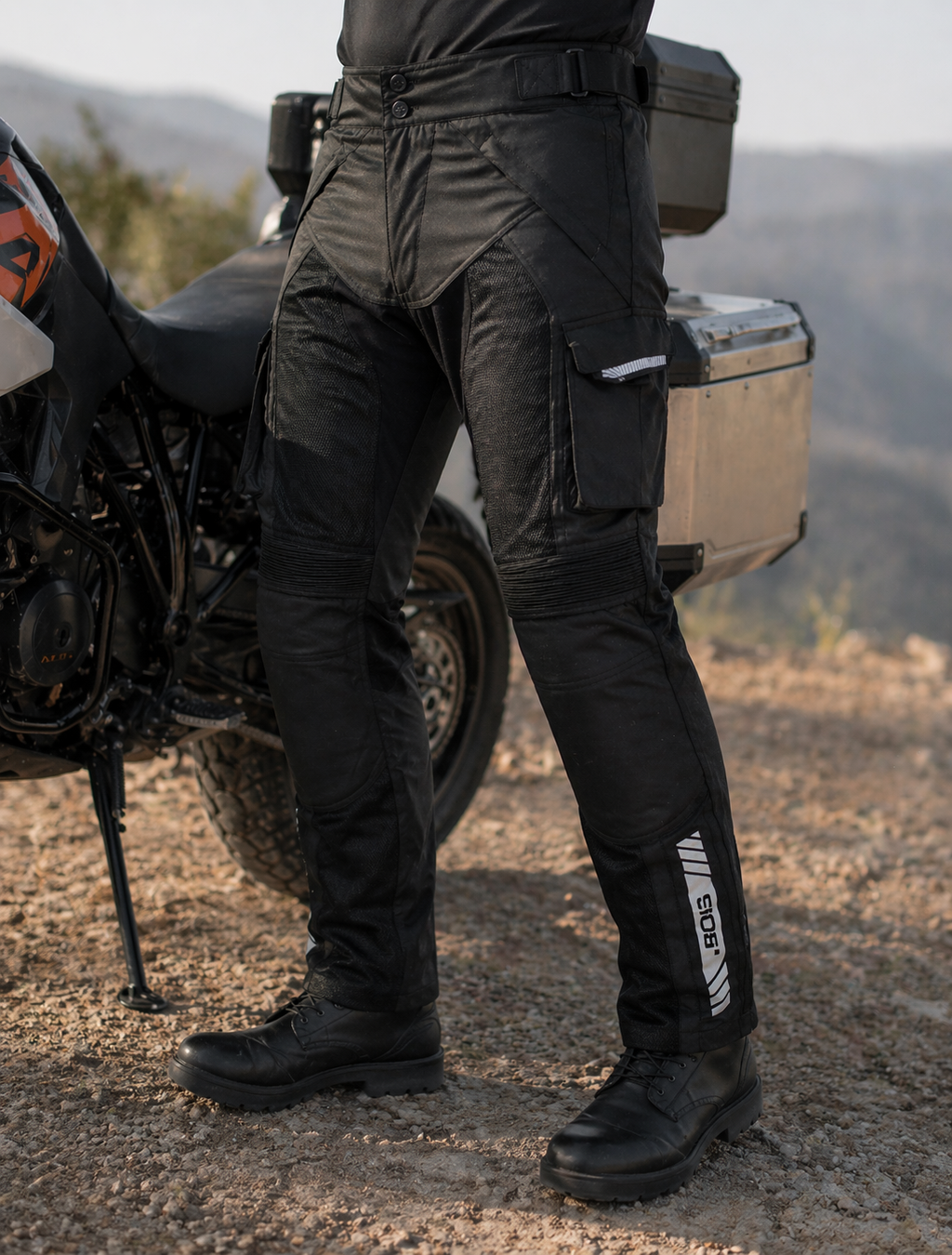 Motorradhose wasserdicht CE Knieschutz Touring Hose