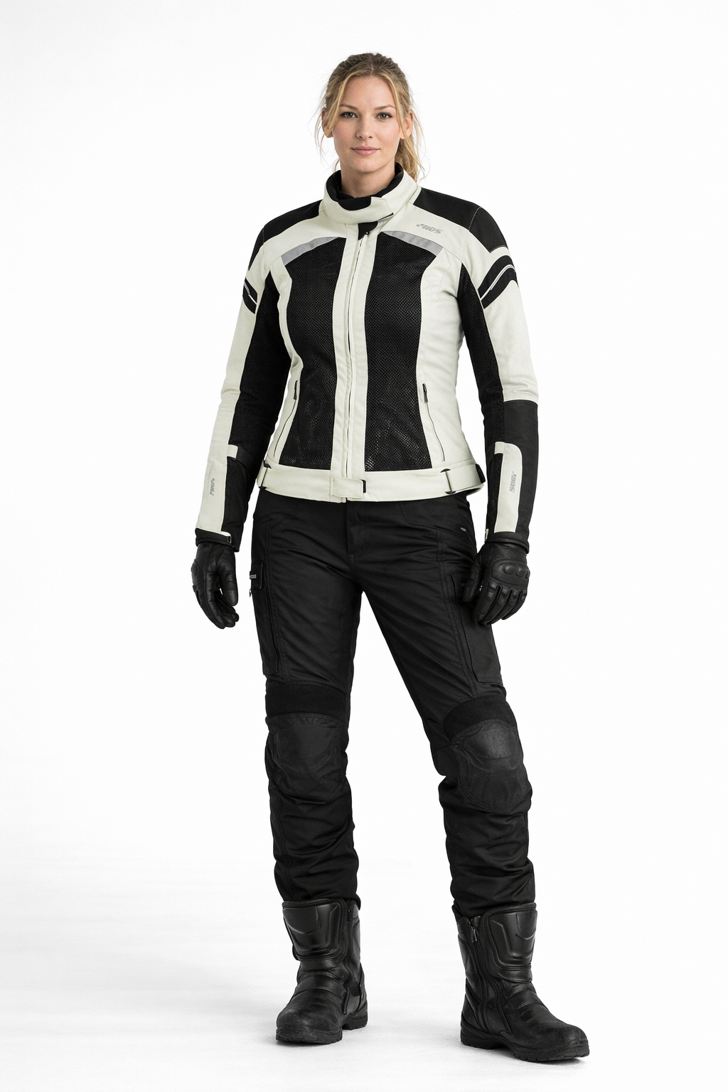 Damen Motorrad Sommerjacke mit CE Protektoren