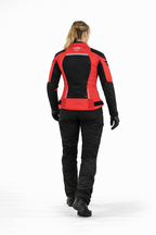 Damen Motorrad Textiljacke Rot Sommer CE
