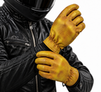 Gelbe Herren-Lederhandschuhe mit zeitloser Optik