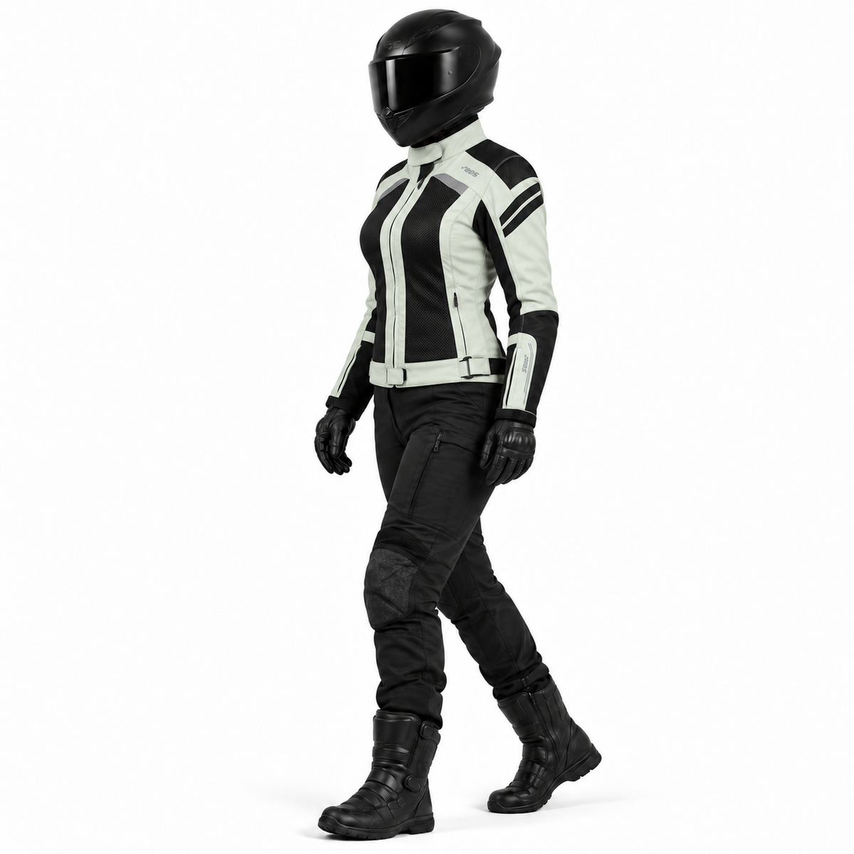 Damen Motorrad Sommerjacke mit CE Protektoren