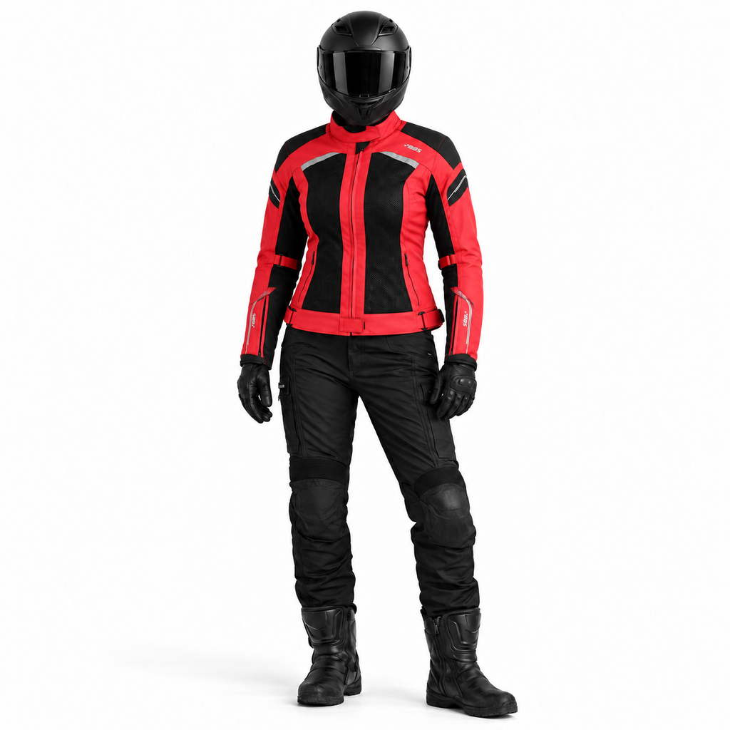 Damen Motorradjacke Aylin, Sommer Motorradjacke mit CE-Protektoren