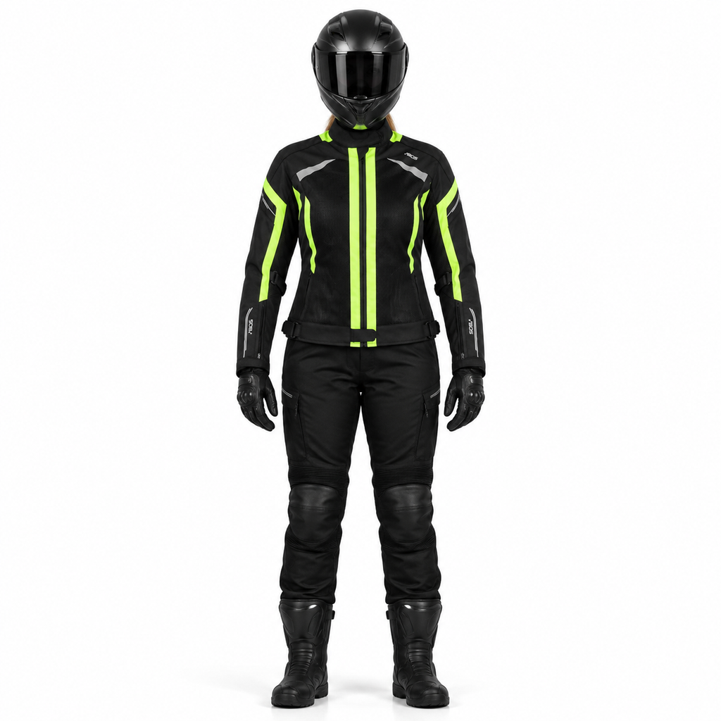 Damen Motorradjacke Aylin, Sommer Motorradjacke mit CE-Protektoren
