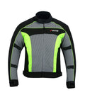 Motorradjacke Herren Sommer Mesh mit CE-Level-1 Protektoren