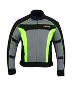 Motorradjacke Herren Sommer Mesh mit CE-Level-1 Protektoren
