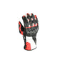 Premium Ziegenleder Motorradhandschuhe Rot