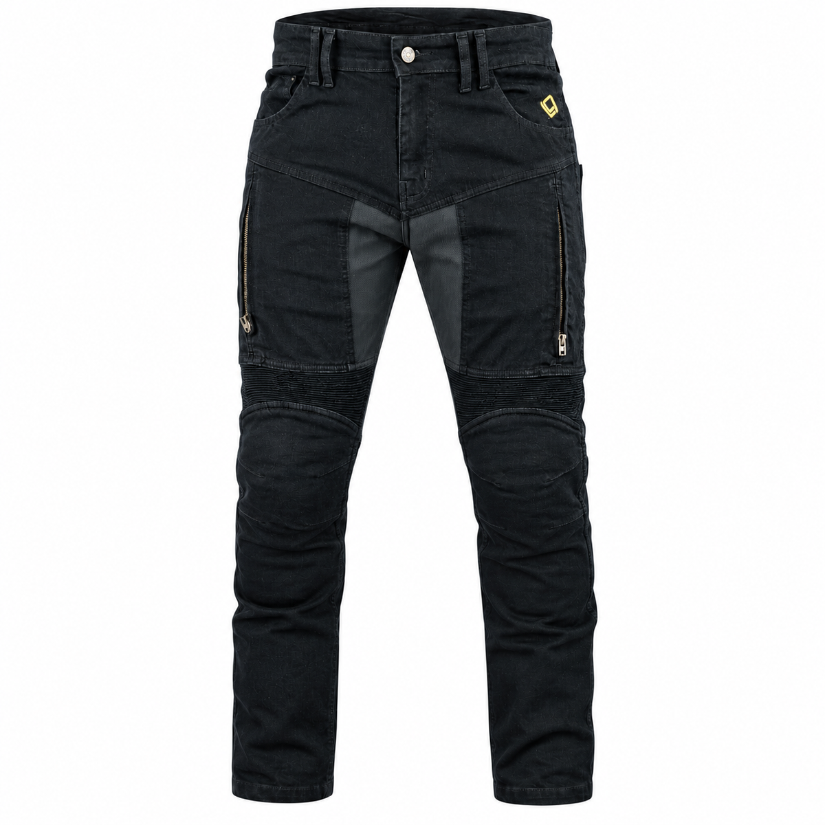 Motorradjeans Herren mit Aramid-Verstärkung und CE-Protektoren