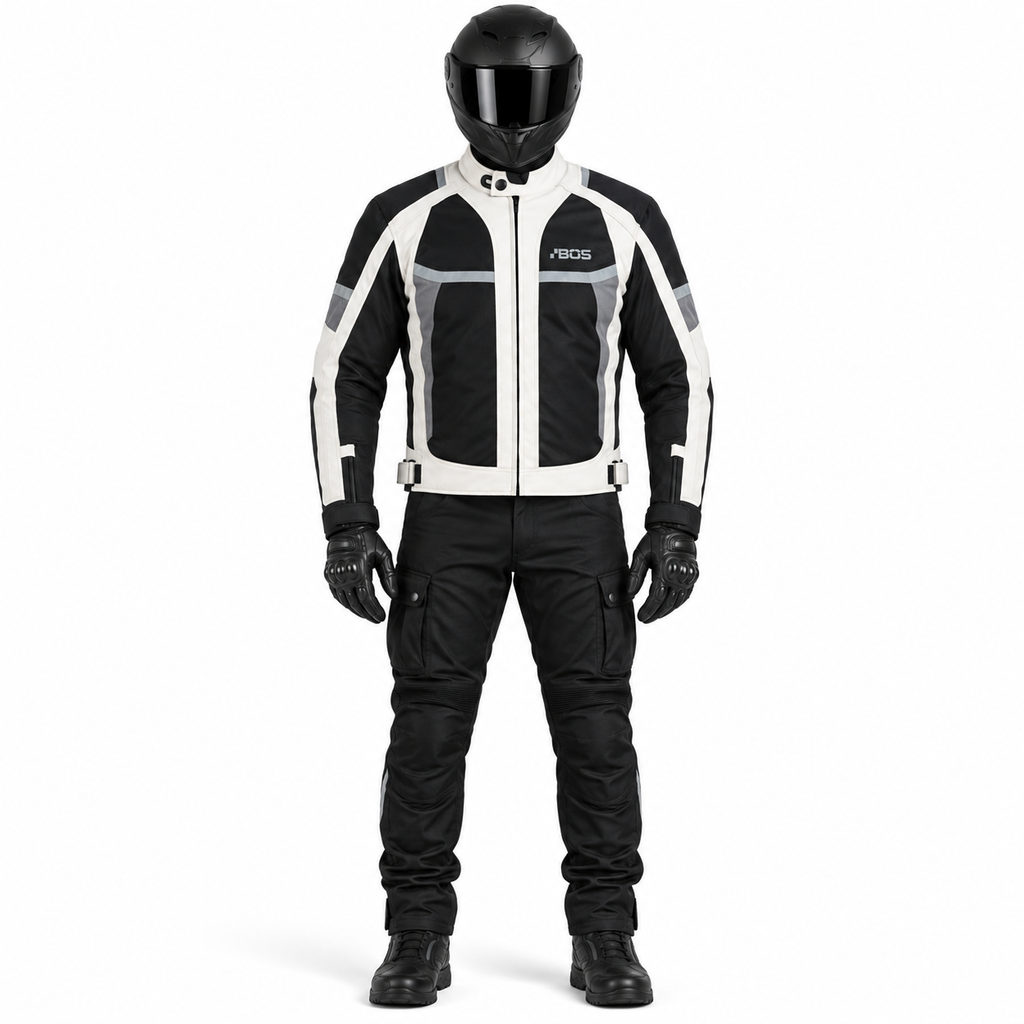 Sommer Motorradjacke Herren CE Protektoren