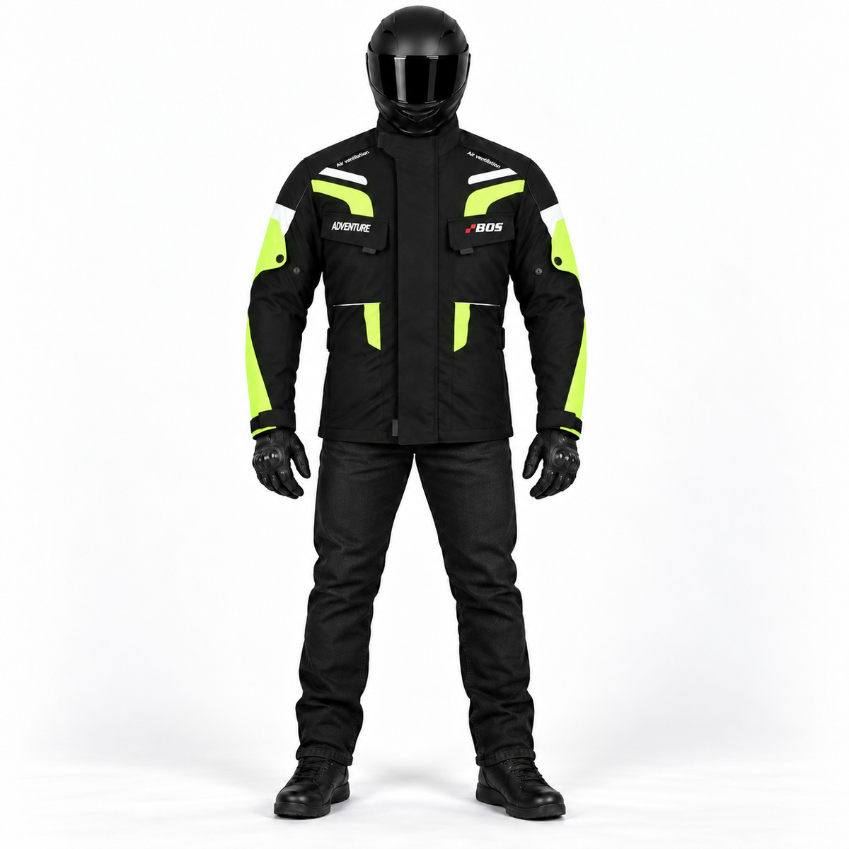 Motorradjacke für Herren mit CE-Protektoren Touring- –Ganzjährig.