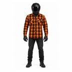 Motorradhemd Herren mit Aramidfutter und herausnehmbaren CE-Level-1-Protektoren