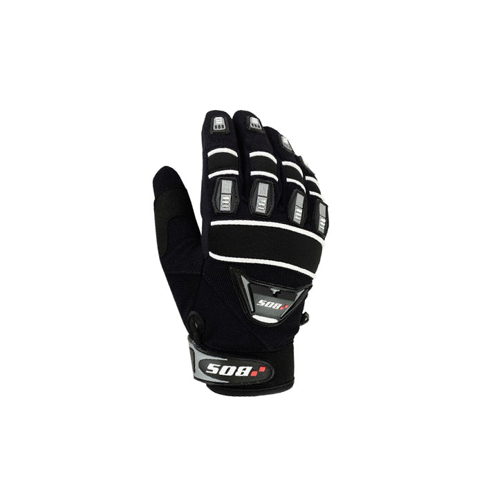 Motorrad Lederhandschuhe für den Sommer Schwarz
