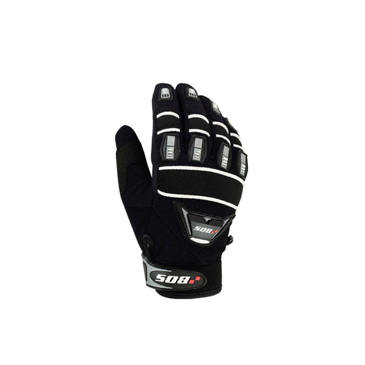 Motorrad Lederhandschuhe für den Sommer Schwarz

