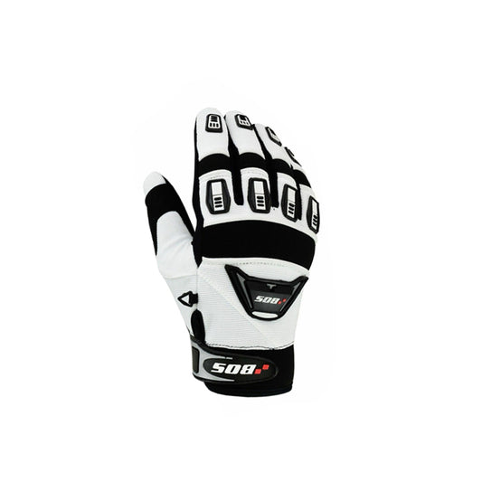 Motorrad Lederhandschuhe für den Sommer Weiß
