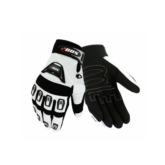 Motorrad Lederhandschuhe für den Sommer Weiß
