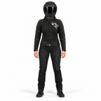 Damen Sommer-Motorradjacke in Schwarz mit Mesh und CE-Protektoren – Kurzer Schnitt