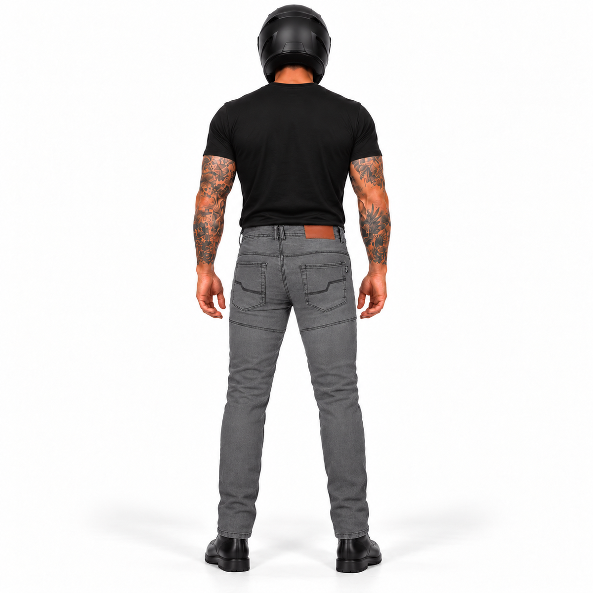 Motorradjeans Herren BOS Micas – Stretchjeans mit Aramid und Knie- und Hüftprotektoren