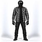 Motorrad Holzfällerhemd Herren mit Aramid-Verstärkung und CE-Protektoren – Biker Flanellhemd