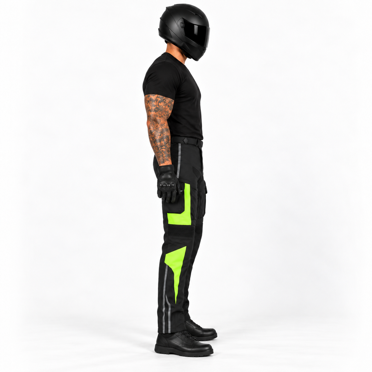 Herren Motorrad Touringhose mit verstellbarer Taille und Oberschenkeltaschen