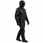 Motorradjacke Herren Schwarz Wasserdicht CE