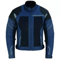 Motorradjacke Herren Sommer Blau mit CE-Protektoren – Textiljacke