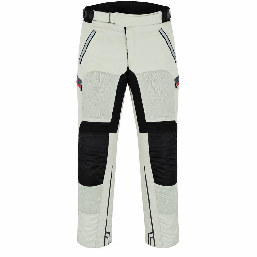 Motorradhose mit Netzgewebe und verstellbarem Bund